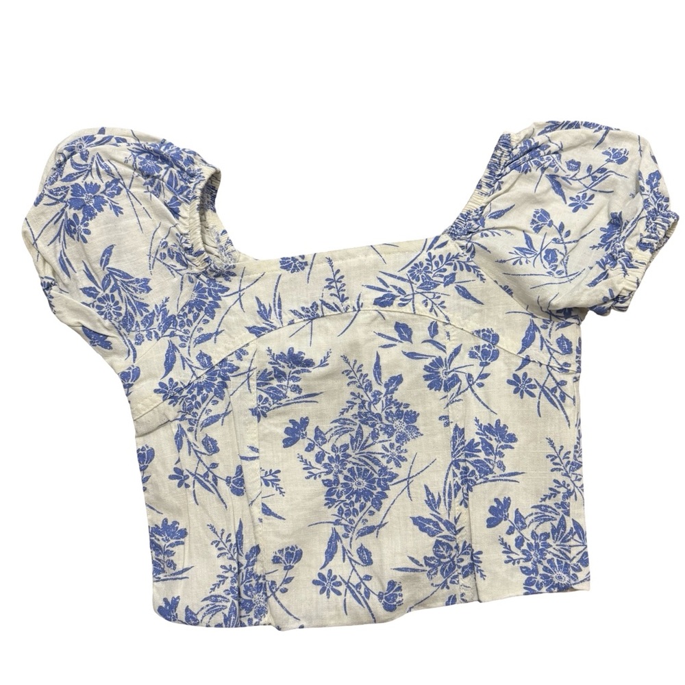 Blue and White Floral Kids Matching Set